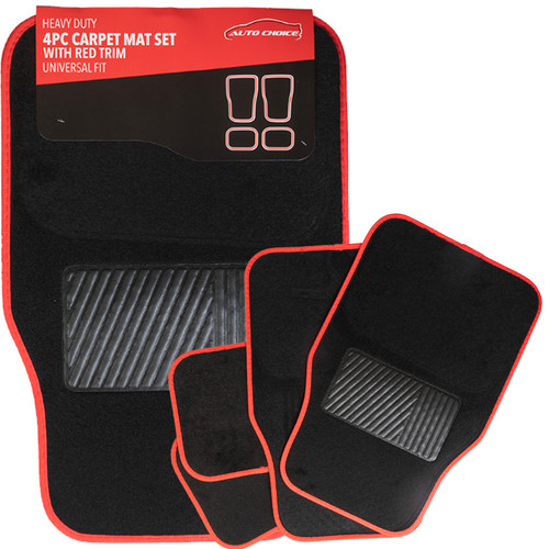 Universal car mats - car, black