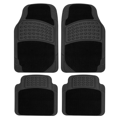 Pcs car mats rubber - pcs, black